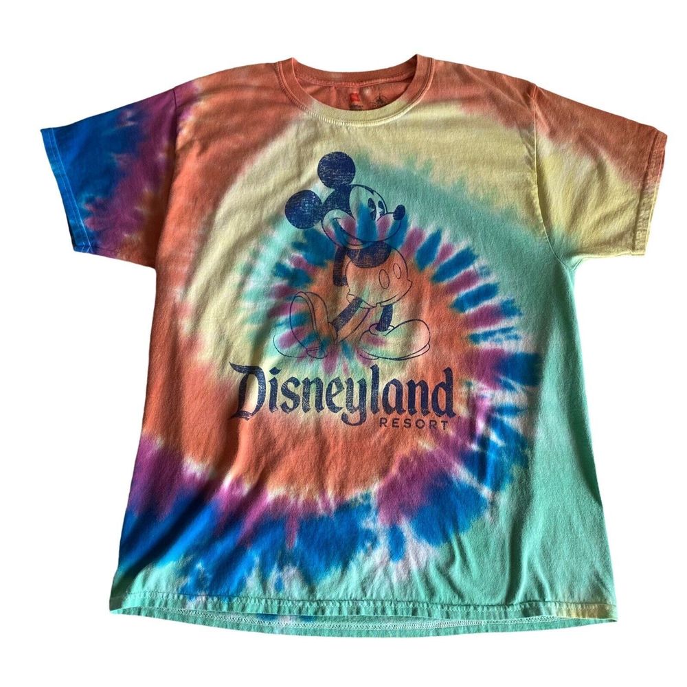 Disneyland Resort Tie Dye Mickey Tee Size Large